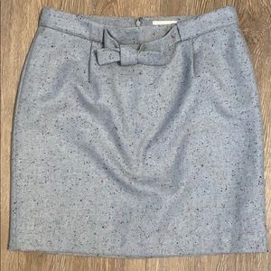 Grey speckled a line skirt